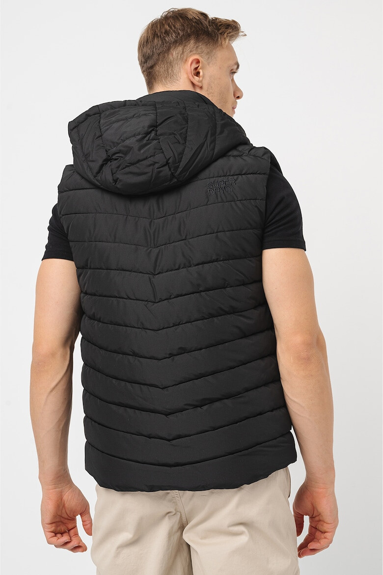 SUPERDRY Ватиран елек с качулка - Pepit.bg