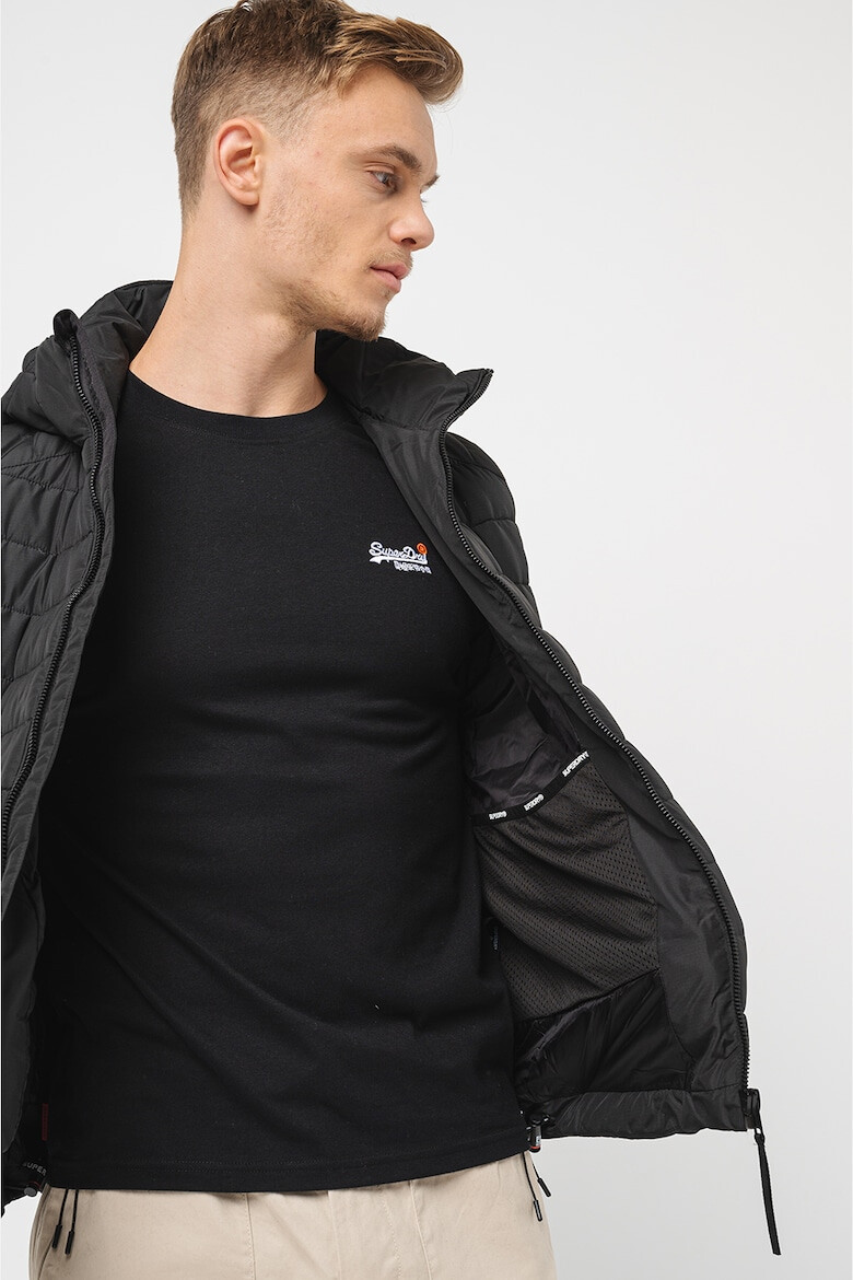 SUPERDRY Ватиран елек с качулка - Pepit.bg