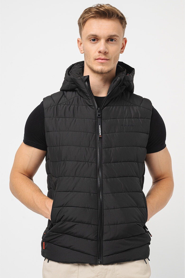 SUPERDRY Ватиран елек с качулка - Pepit.bg