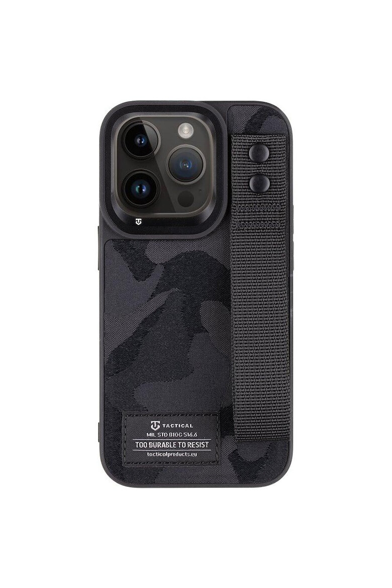 Tactical Защитен калъф Camo Troop за iPhone 14 Pro - Черен - Pepit.bg