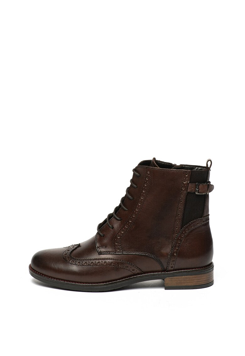 Tamaris Кожени боти Brogue - Pepit.bg