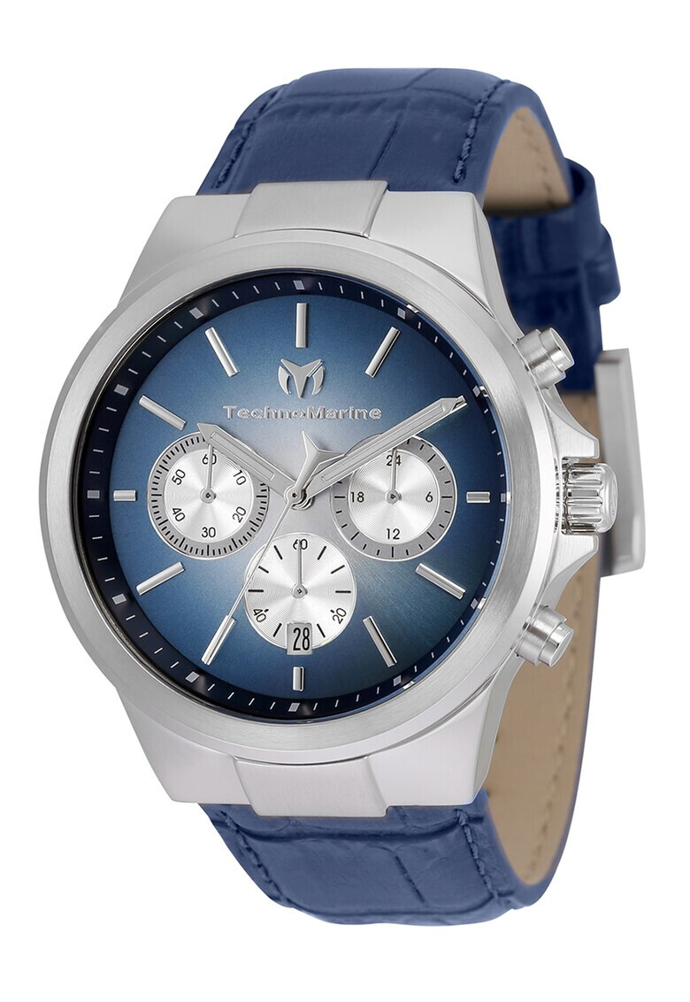 TechnoMarine Часовник с хронограф и кожена каишка - Pepit.bg