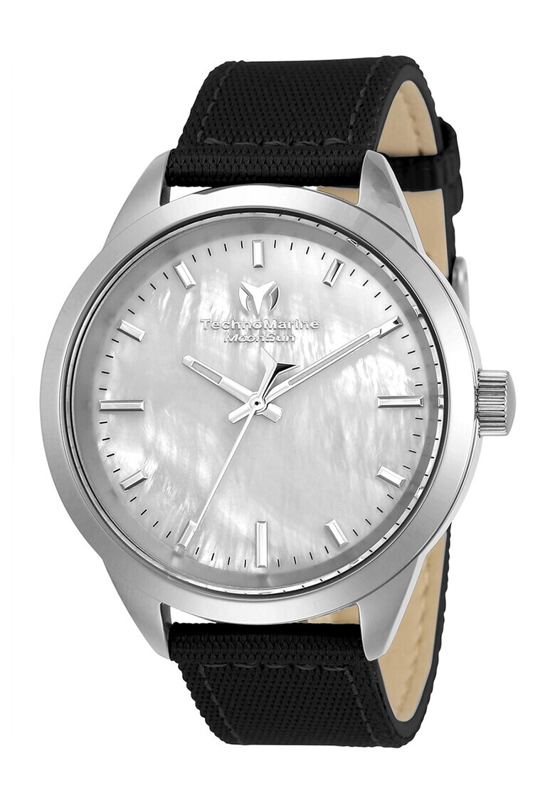 TechnoMarine Овален часовник с кожена каишка - Pepit.bg