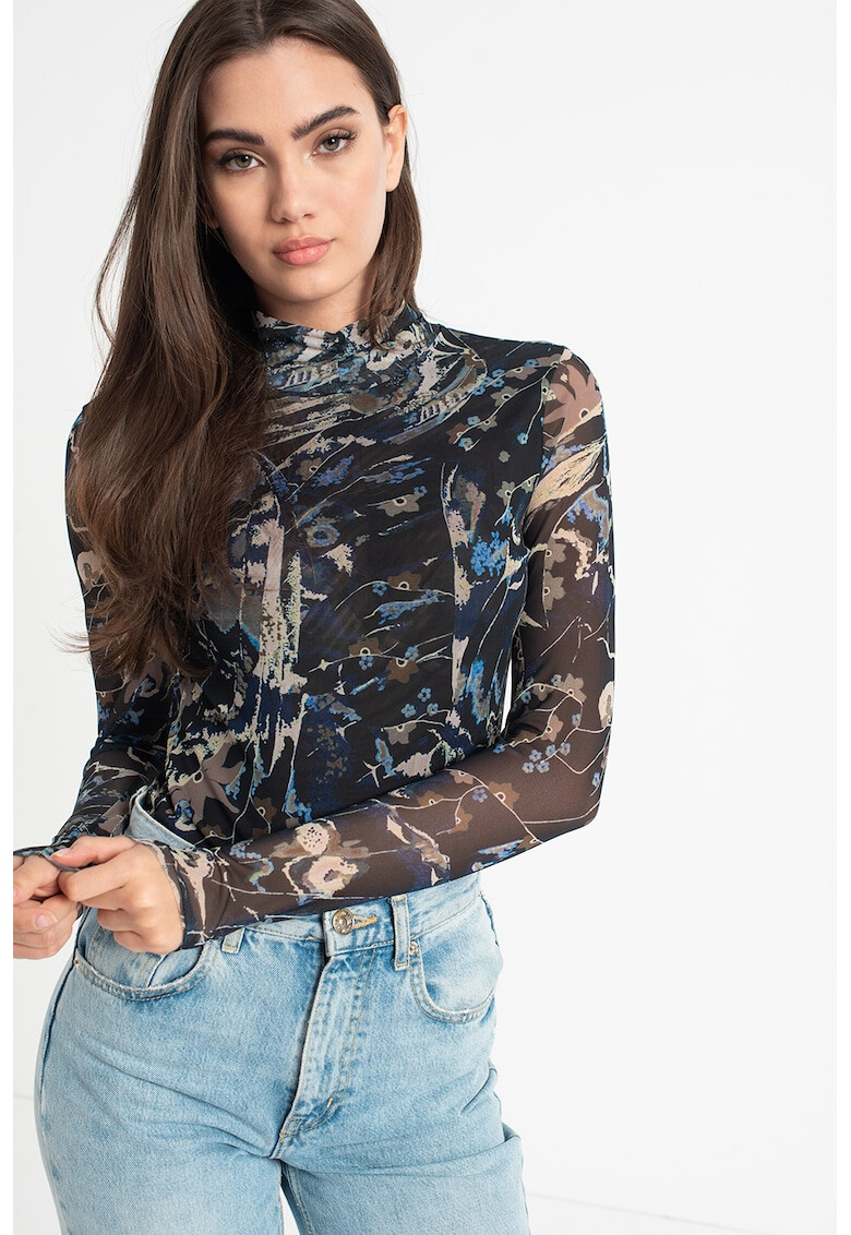 Ted Baker Блуза с мрежа и абстрактна шарка - Pepit.bg