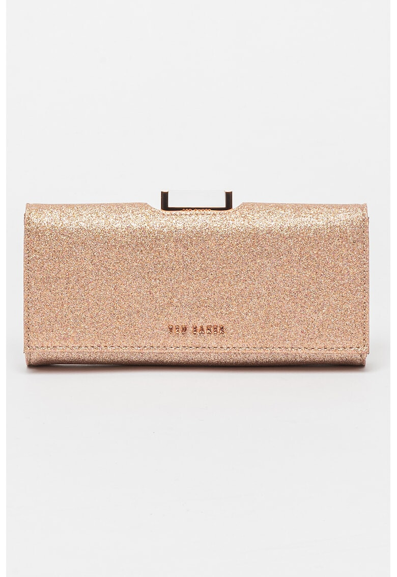 Ted Baker Бляскаво кожено портмоне Glareh - Pepit.bg