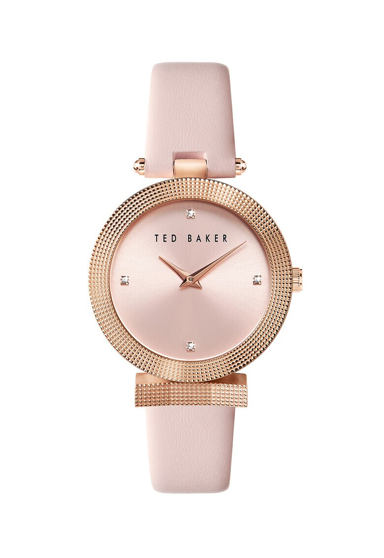 Ted Baker Часовник Bow с кожена каишка 36 мм - Pepit.bg