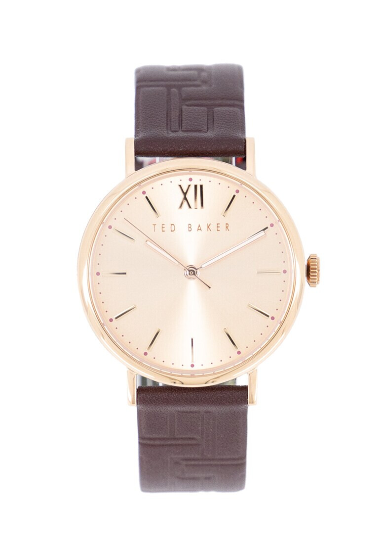 Ted Baker Часовник Phylipa с кожена каишка 37 мм - Pepit.bg