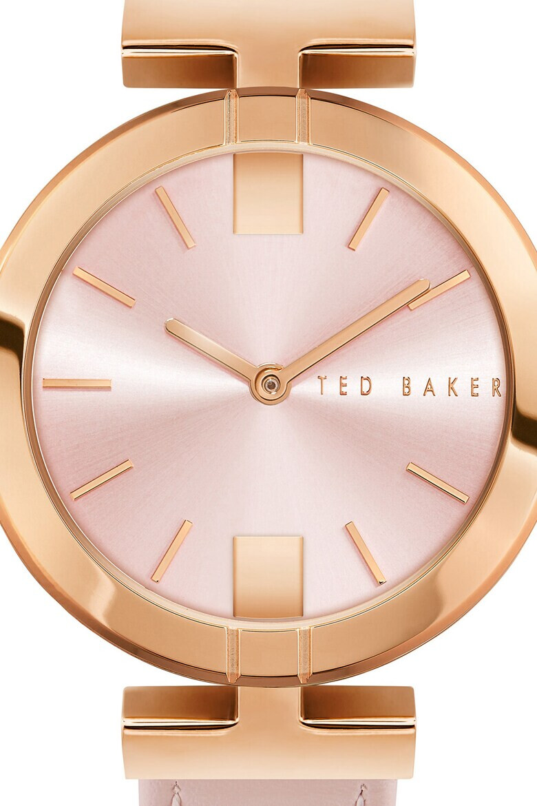 Ted Baker Часовник с кожена каишка и лого - Pepit.bg