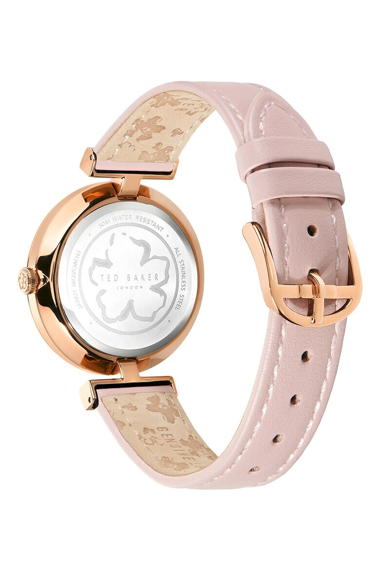Ted Baker Часовник с кожена каишка и лого - Pepit.bg