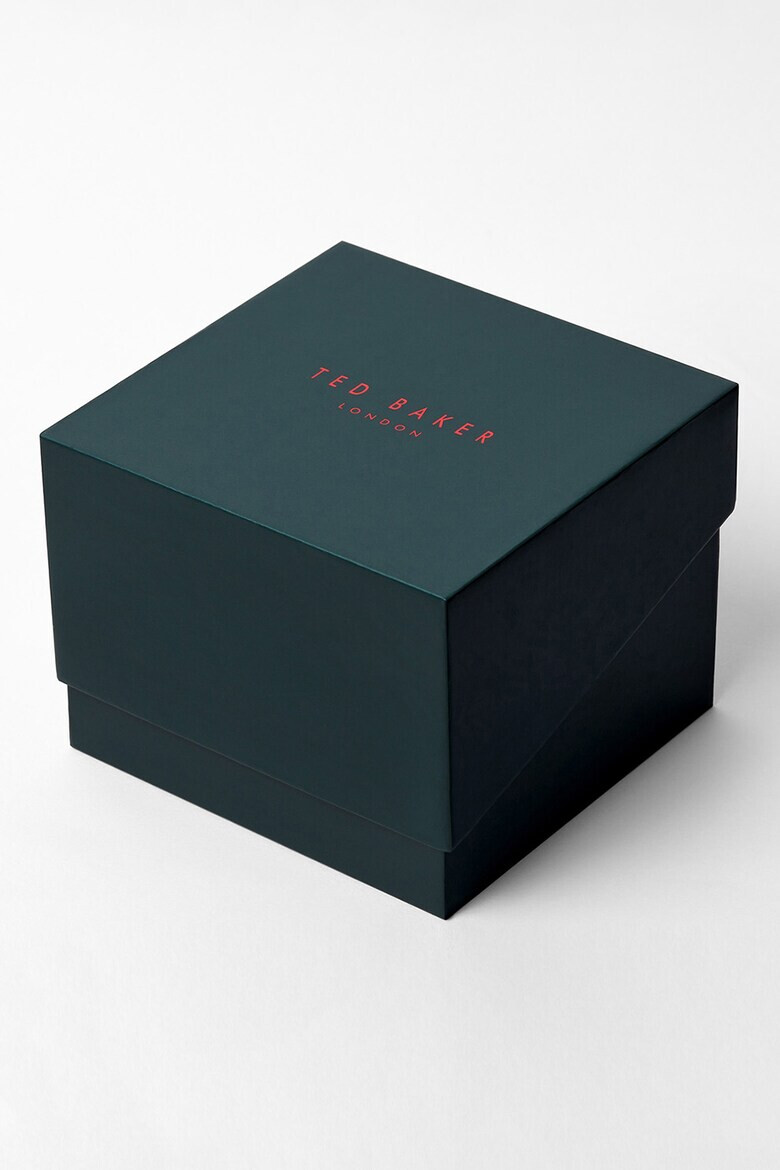 Ted Baker Часовник с кожена каишка и лого - Pepit.bg