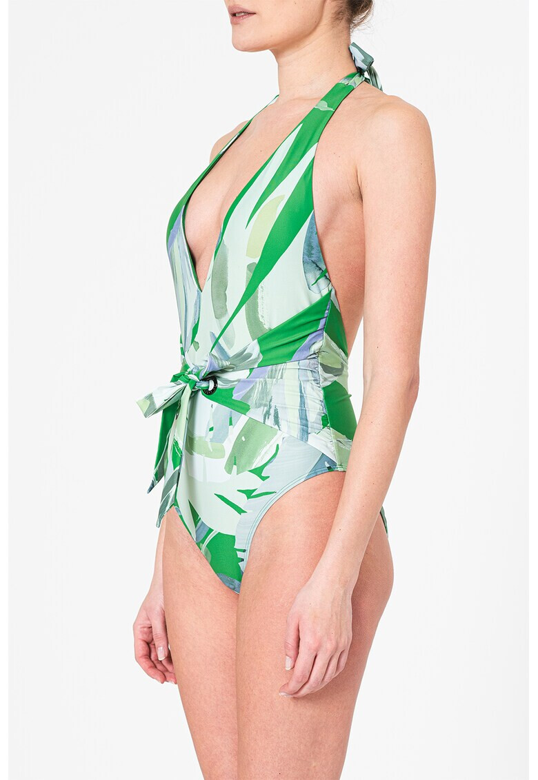 Ted Baker Цял бански Livosa с принт - Pepit.bg