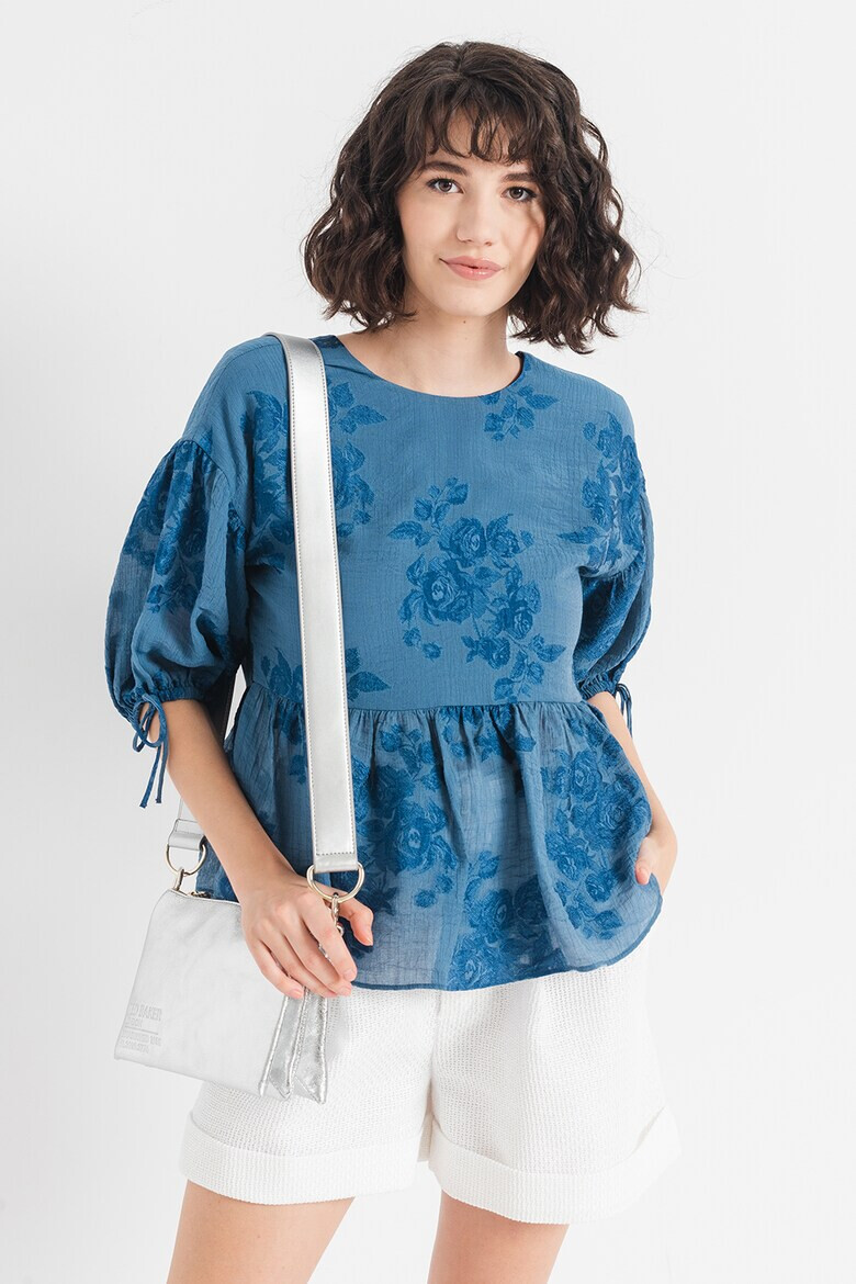 Ted Baker Флорална блуза Kaarin с пеплум - Pepit.bg