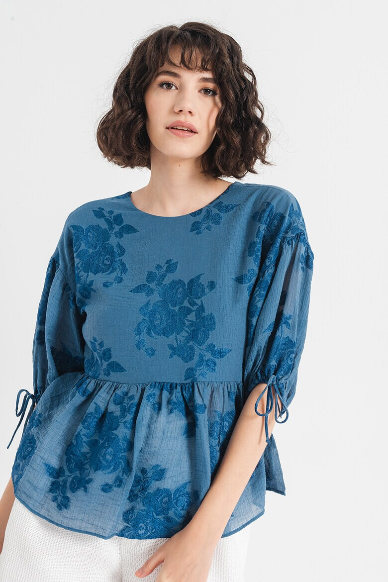 Ted Baker Флорална блуза Kaarin с пеплум - Pepit.bg