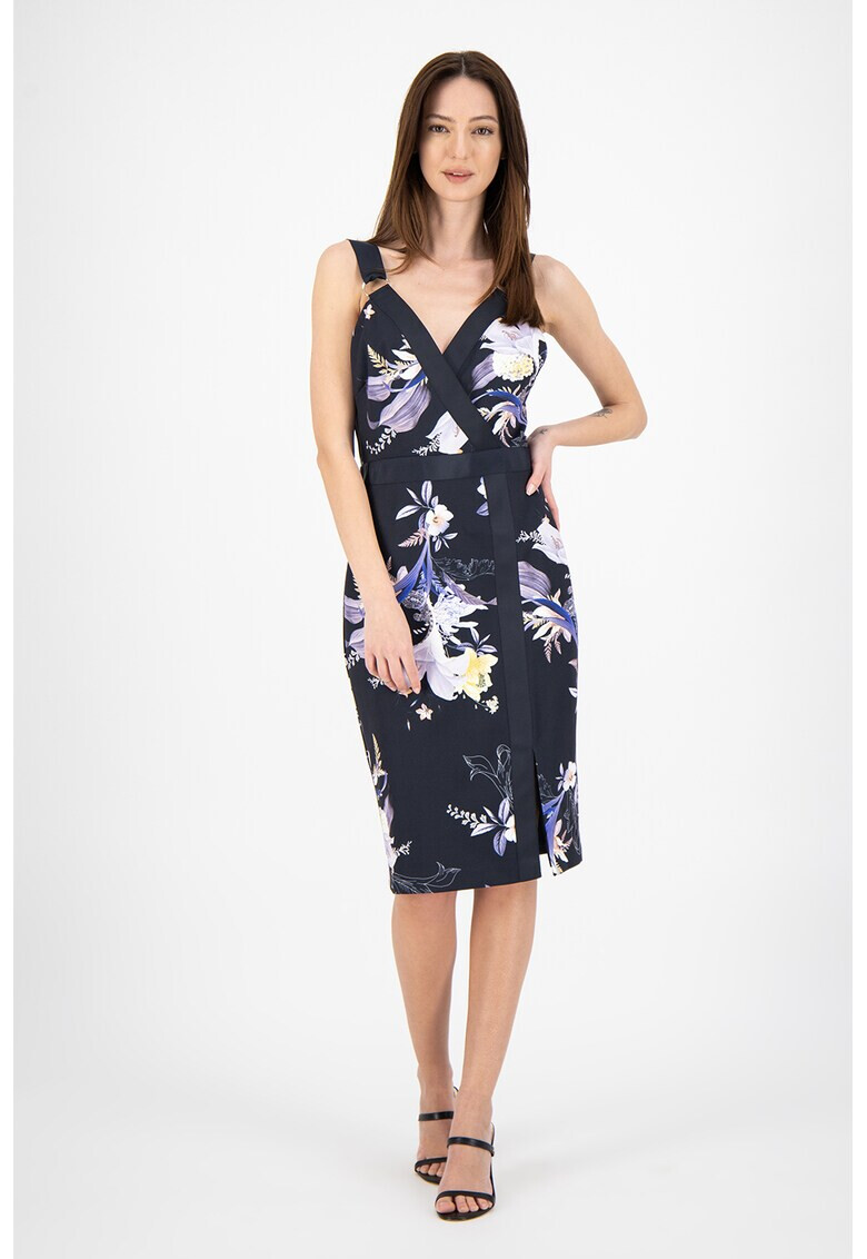 Ted Baker Флорална рокля без ръкави - Pepit.bg