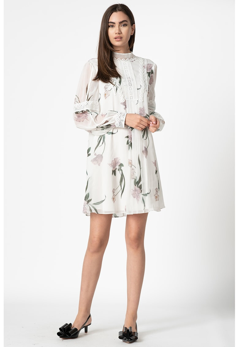 Ted Baker Флорална рокля Leyora от креп - Pepit.bg
