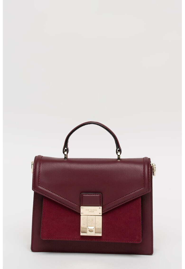 Ted Baker Кожена чанта с регулируема презрамка - Pepit.bg