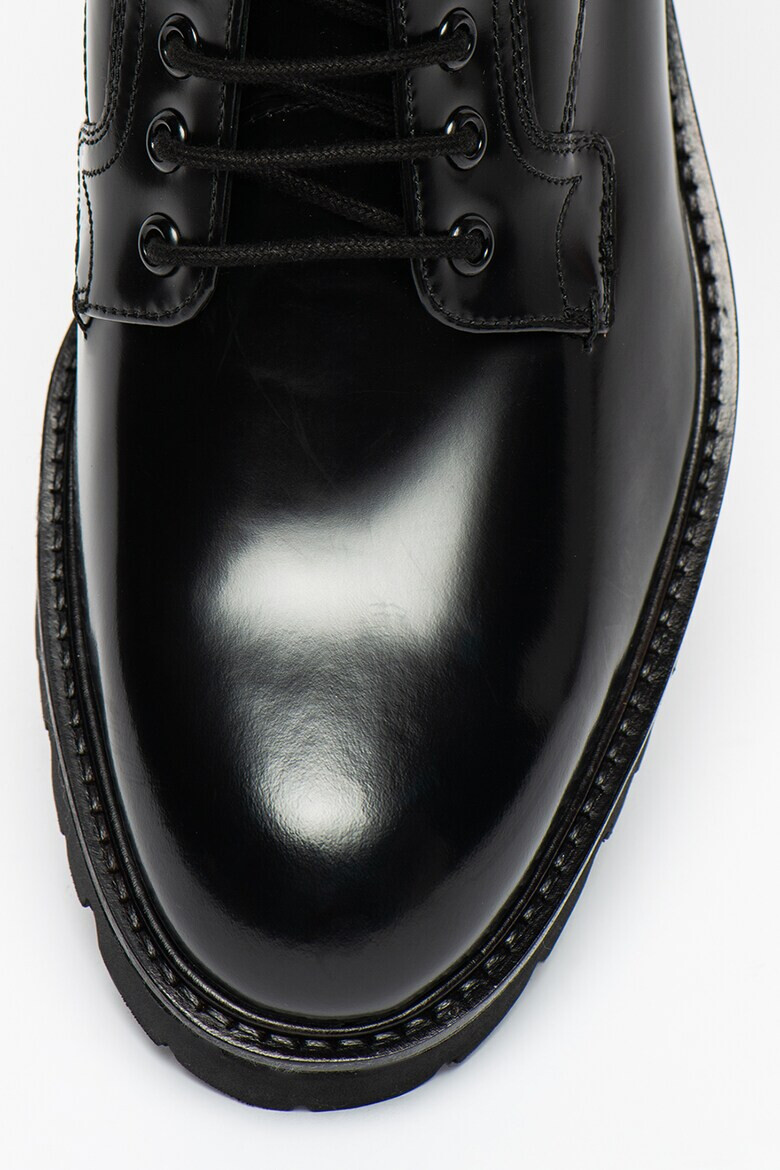 Ted Baker Кожени боти Ryion с овален връх - Pepit.bg