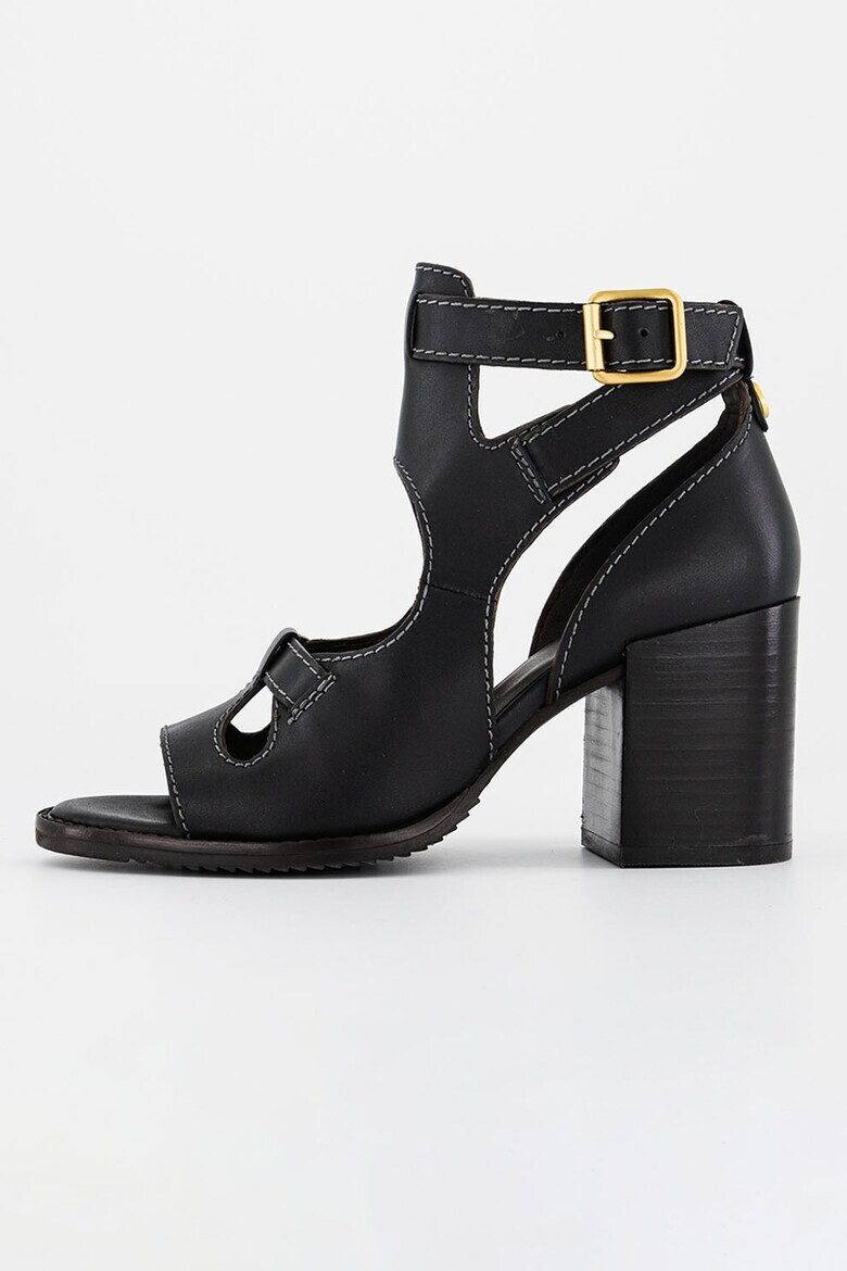 Ted Baker Кожени сандали Jaylei с масивен ток - Pepit.bg