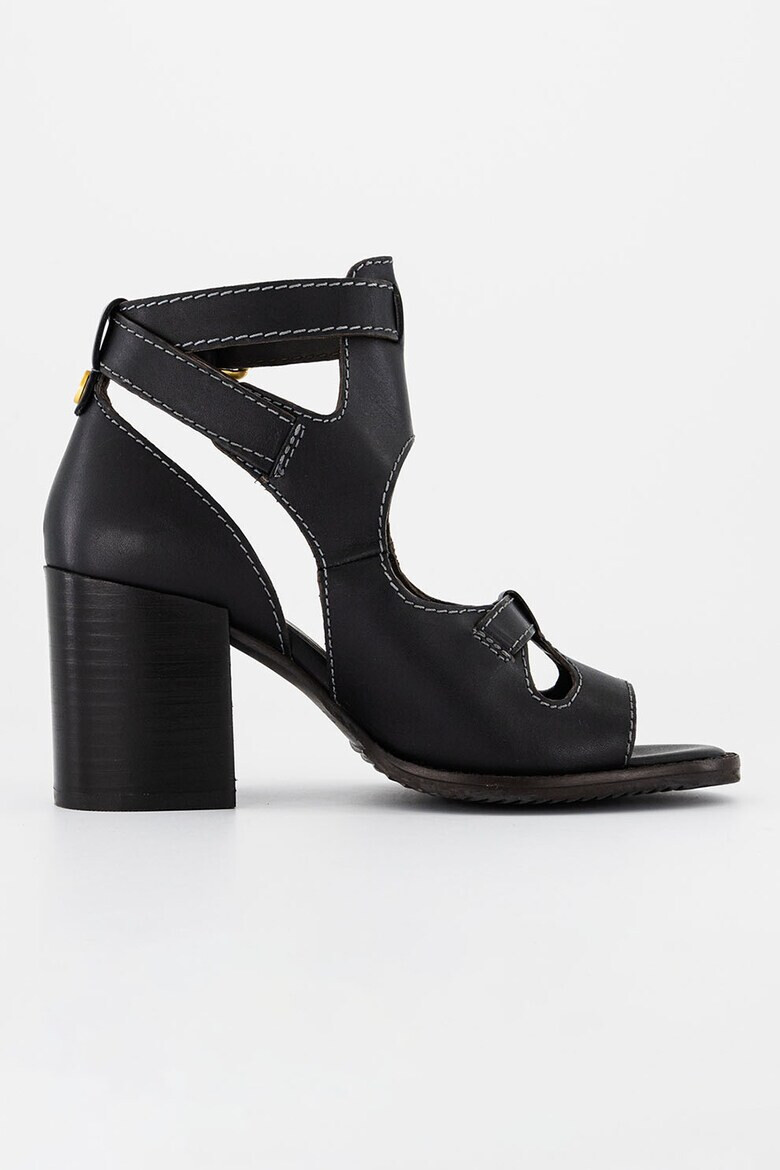 Ted Baker Кожени сандали Jaylei с масивен ток - Pepit.bg