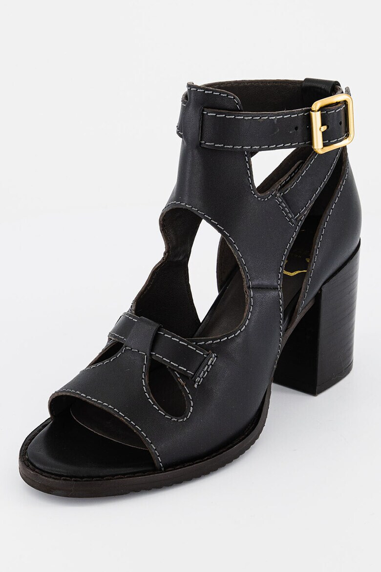 Ted Baker Кожени сандали Jaylei с масивен ток - Pepit.bg