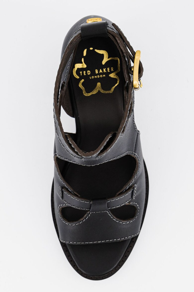 Ted Baker Кожени сандали Jaylei с масивен ток - Pepit.bg