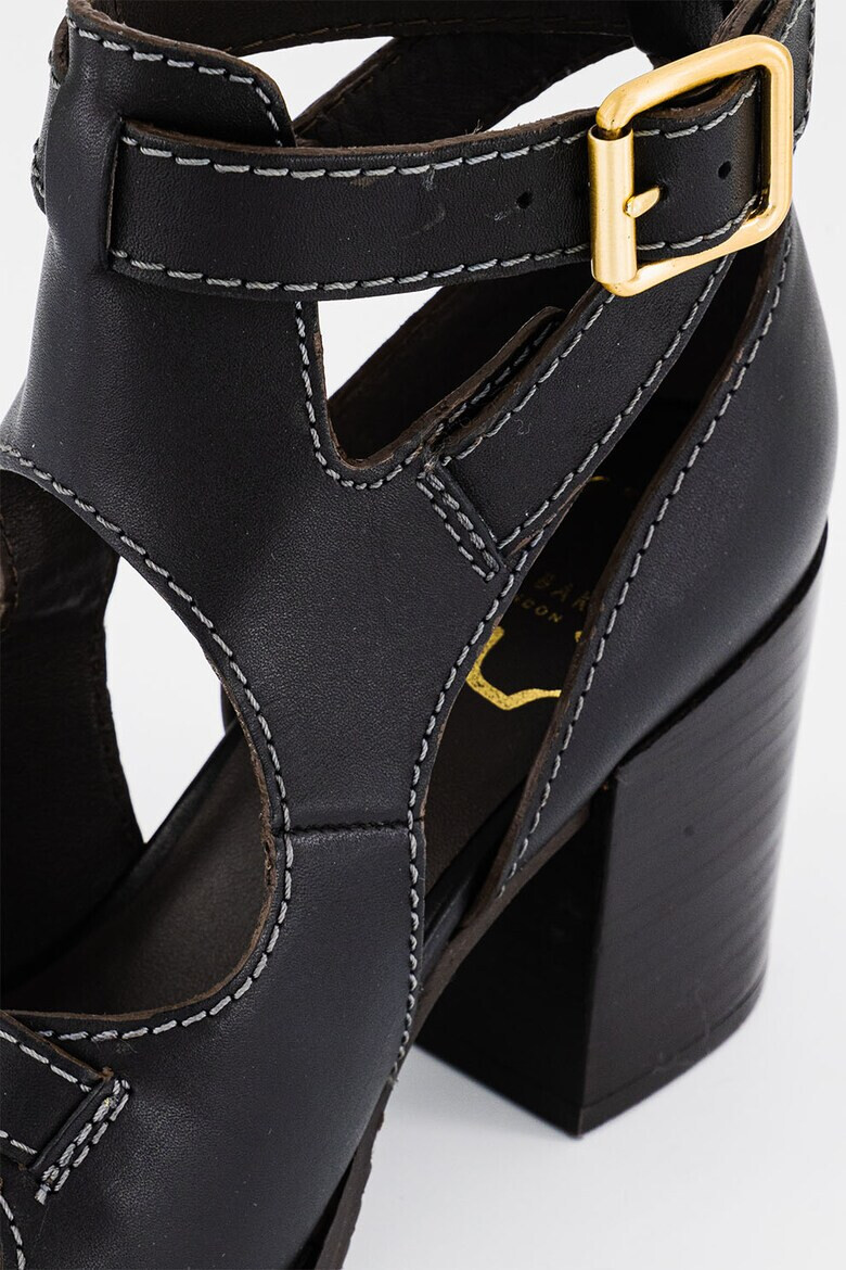 Ted Baker Кожени сандали Jaylei с масивен ток - Pepit.bg