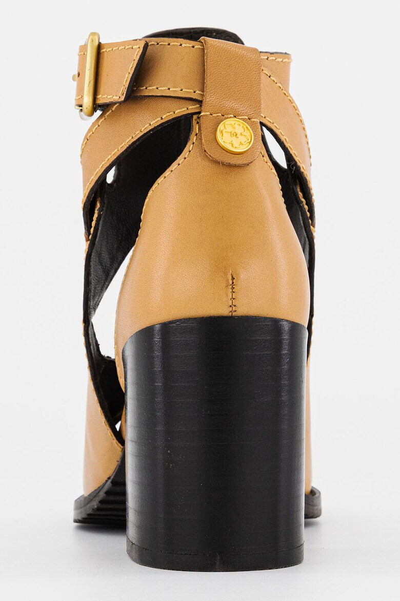 Ted Baker Кожени сандали Jaylei с масивен ток - Pepit.bg