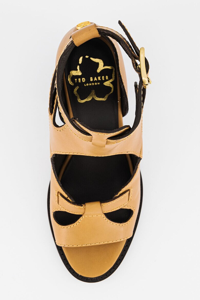Ted Baker Кожени сандали Jaylei с масивен ток - Pepit.bg