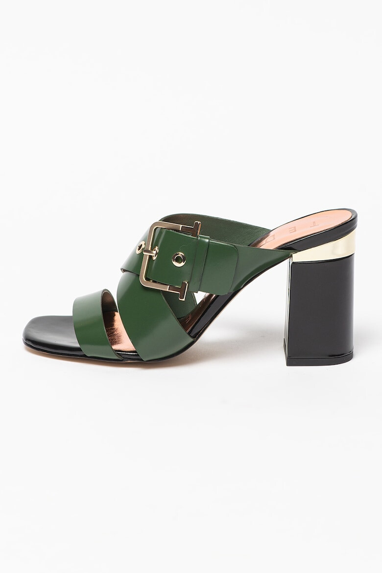 Ted Baker Кожени сандали Peataa с кръстосани каишки - Pepit.bg