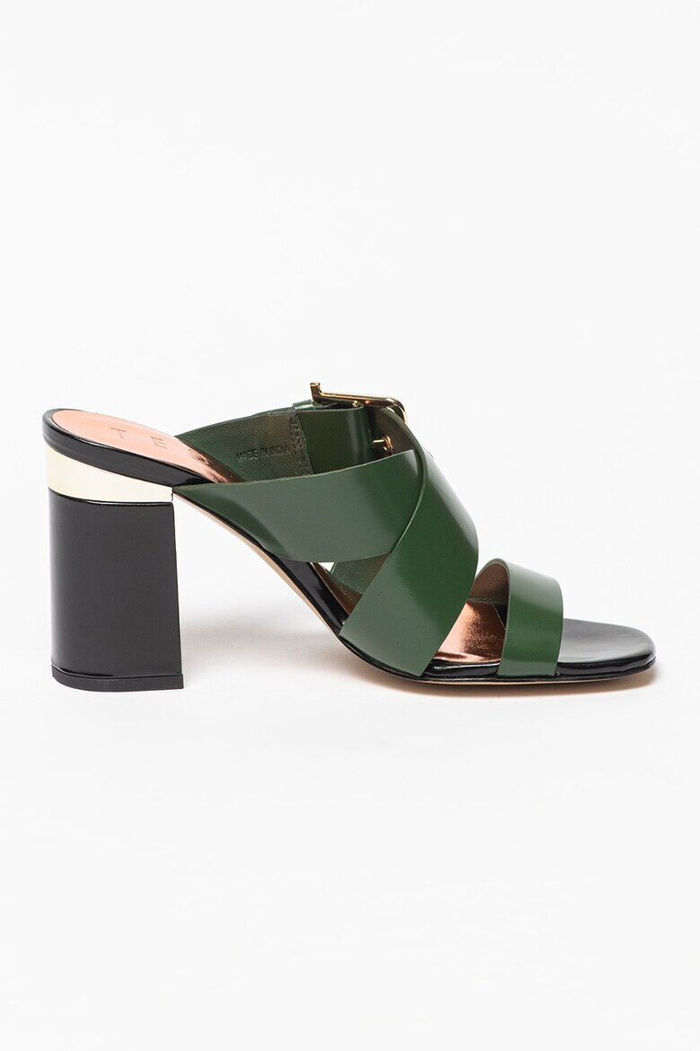 Ted Baker Кожени сандали Peataa с кръстосани каишки - Pepit.bg