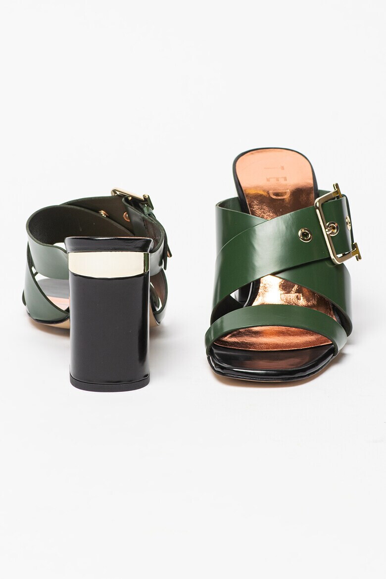 Ted Baker Кожени сандали Peataa с кръстосани каишки - Pepit.bg