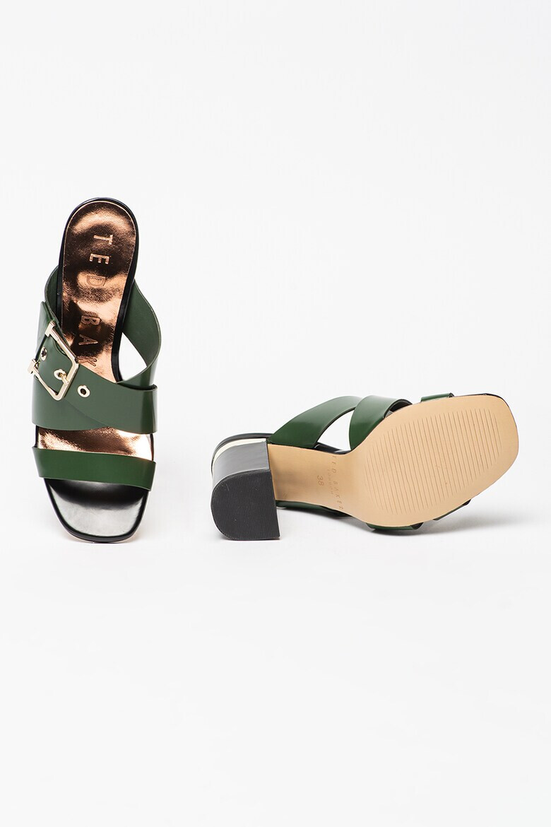 Ted Baker Кожени сандали Peataa с кръстосани каишки - Pepit.bg