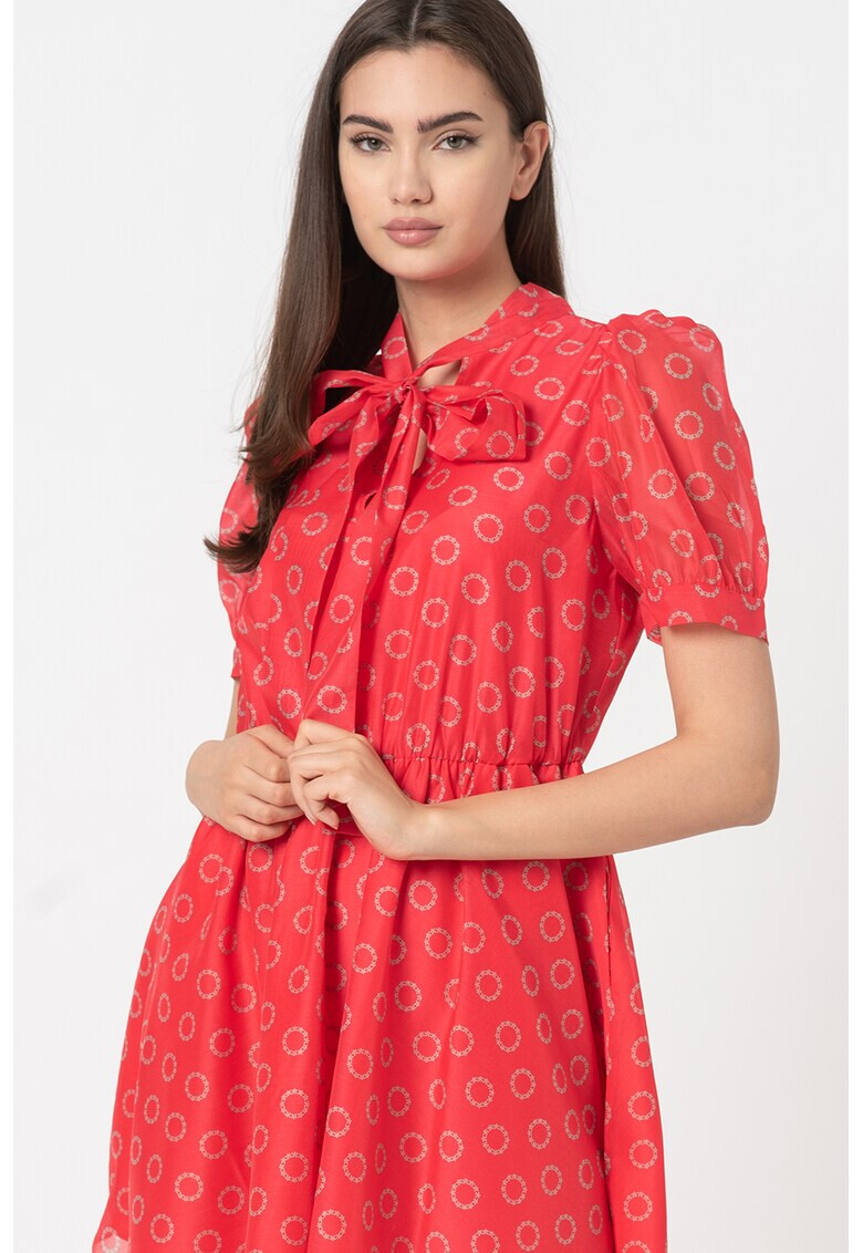 Ted Baker Къса рокля Dottyy с бухнали ръкави - Pepit.bg