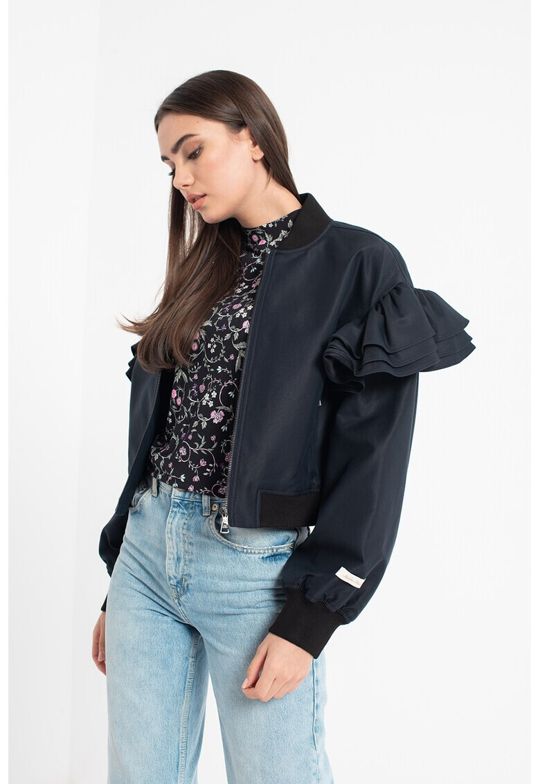 Ted Baker Късо бомбър яке с набирания - Pepit.bg