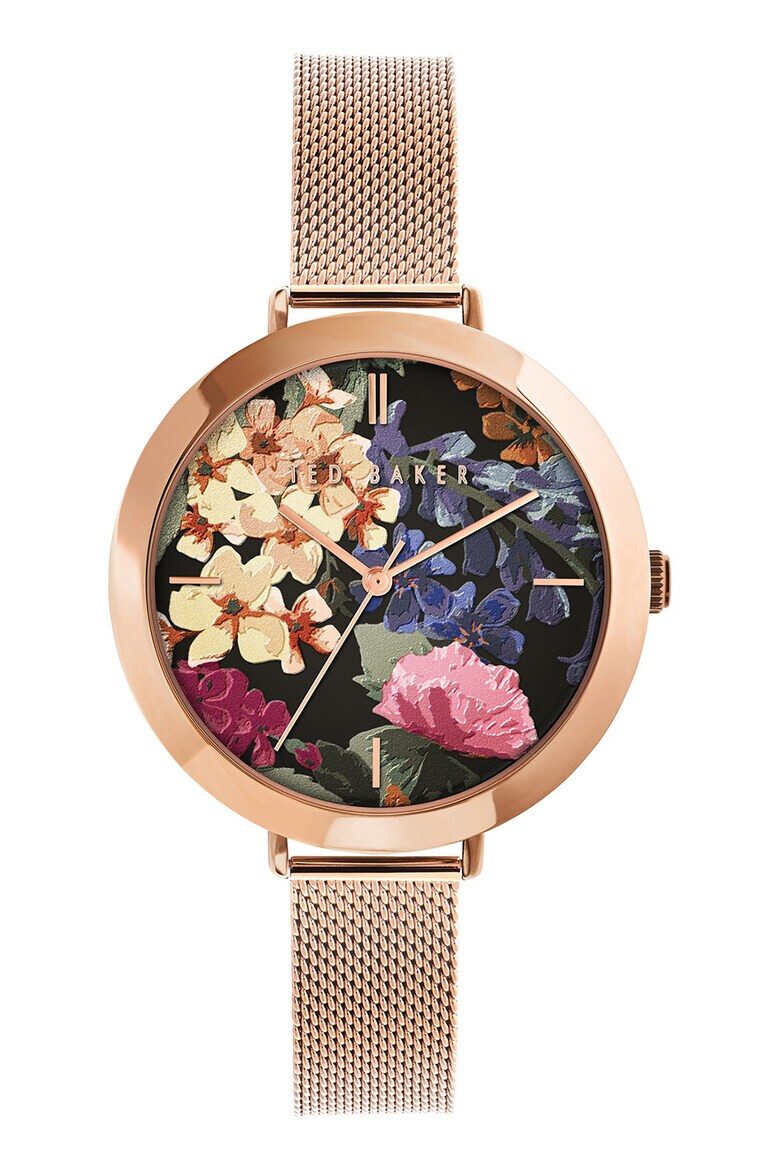 Ted Baker Кварцов часовник с флорален циферблат - Pepit.bg