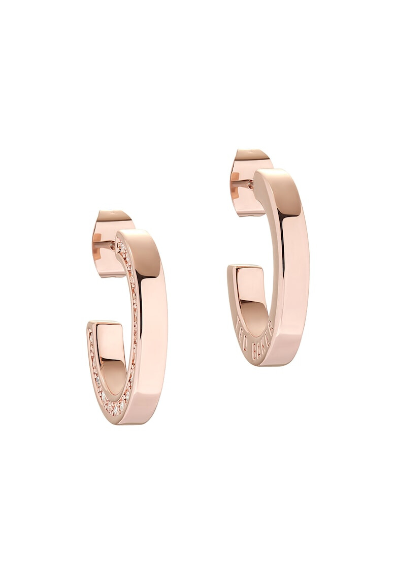 Ted Baker Обеци тип халки с кристали - Pepit.bg