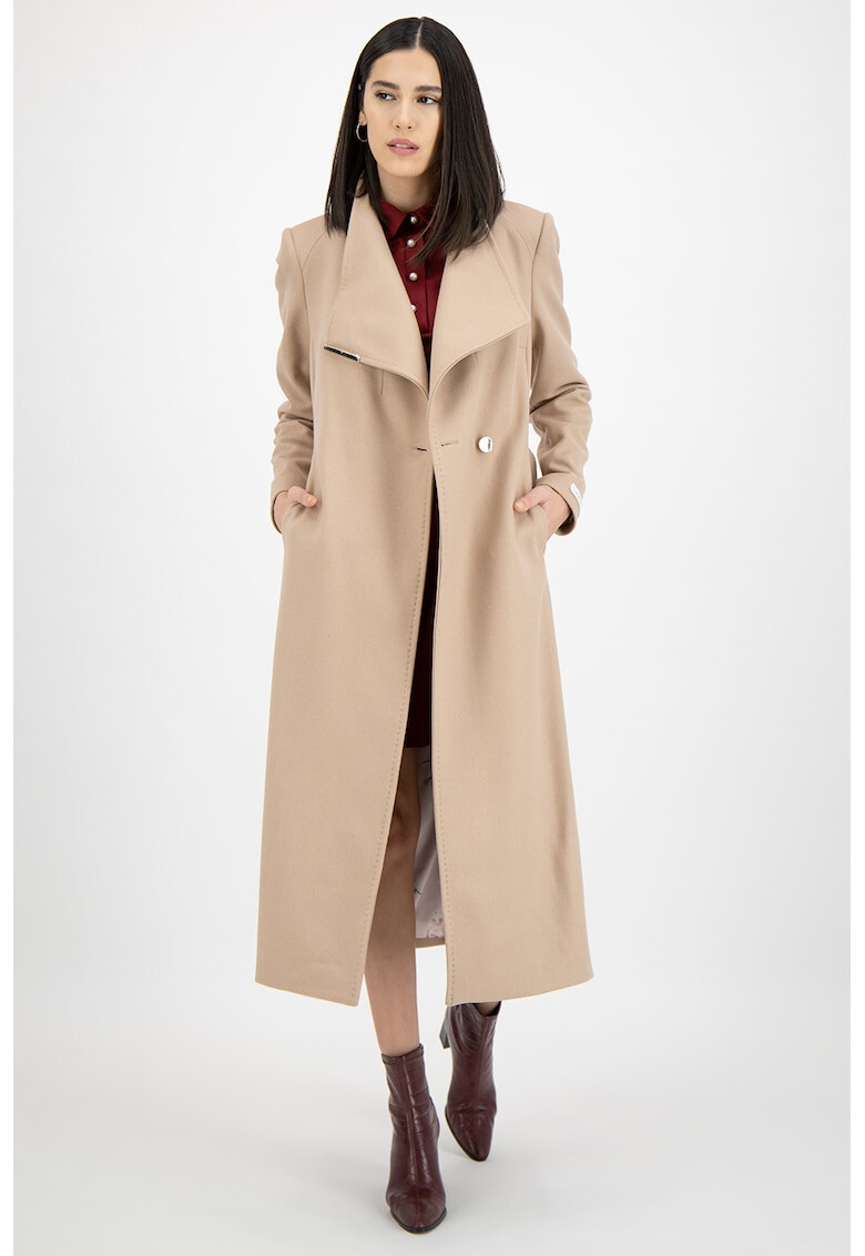 Ted Baker Палто с вълна и връзка - Pepit.bg