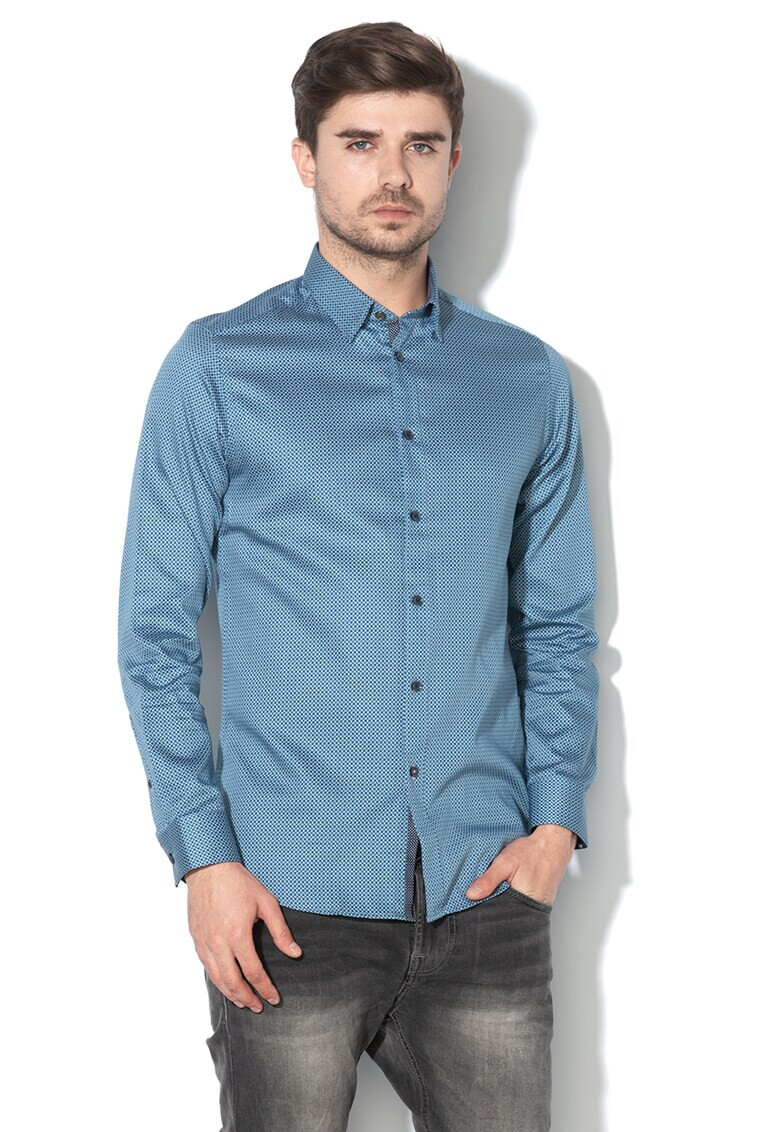 Ted Baker Риза Bradley с фигурален десен - Pepit.bg