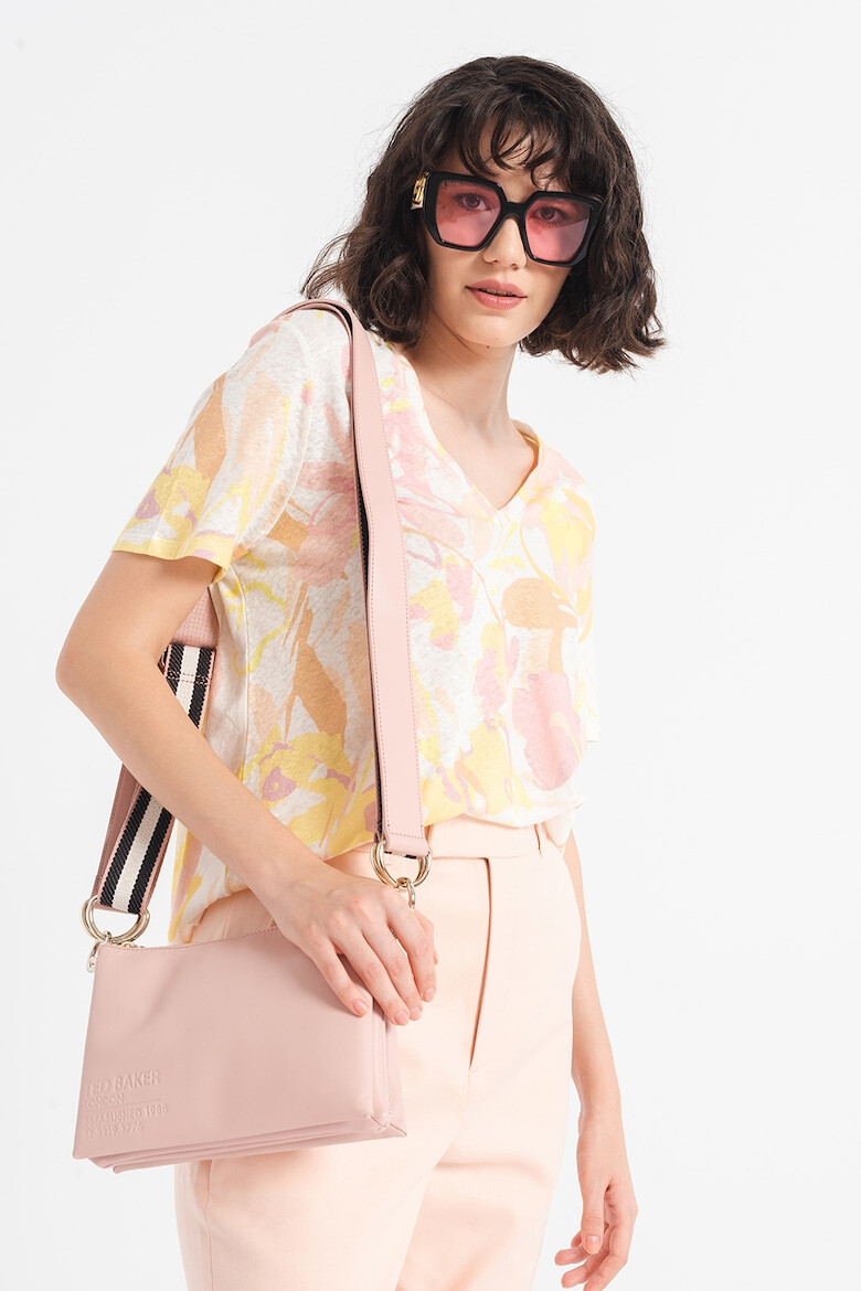 Ted Baker Тениска с лен Ciana с шпиц - Pepit.bg