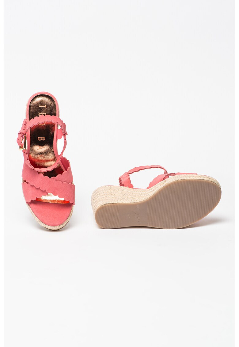 Ted Baker Велурени сандали Selanas тип еспадрили - Pepit.bg
