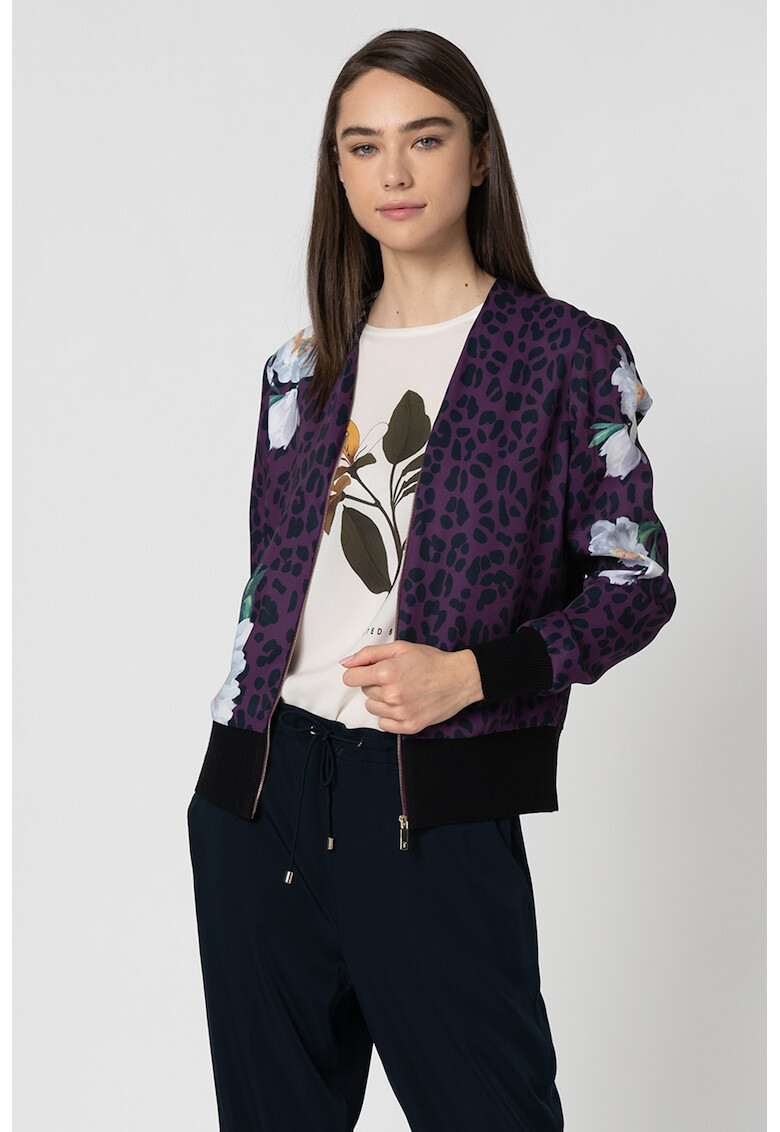 Ted Baker Яке бомбър Wiilow с животинска шарка - Pepit.bg