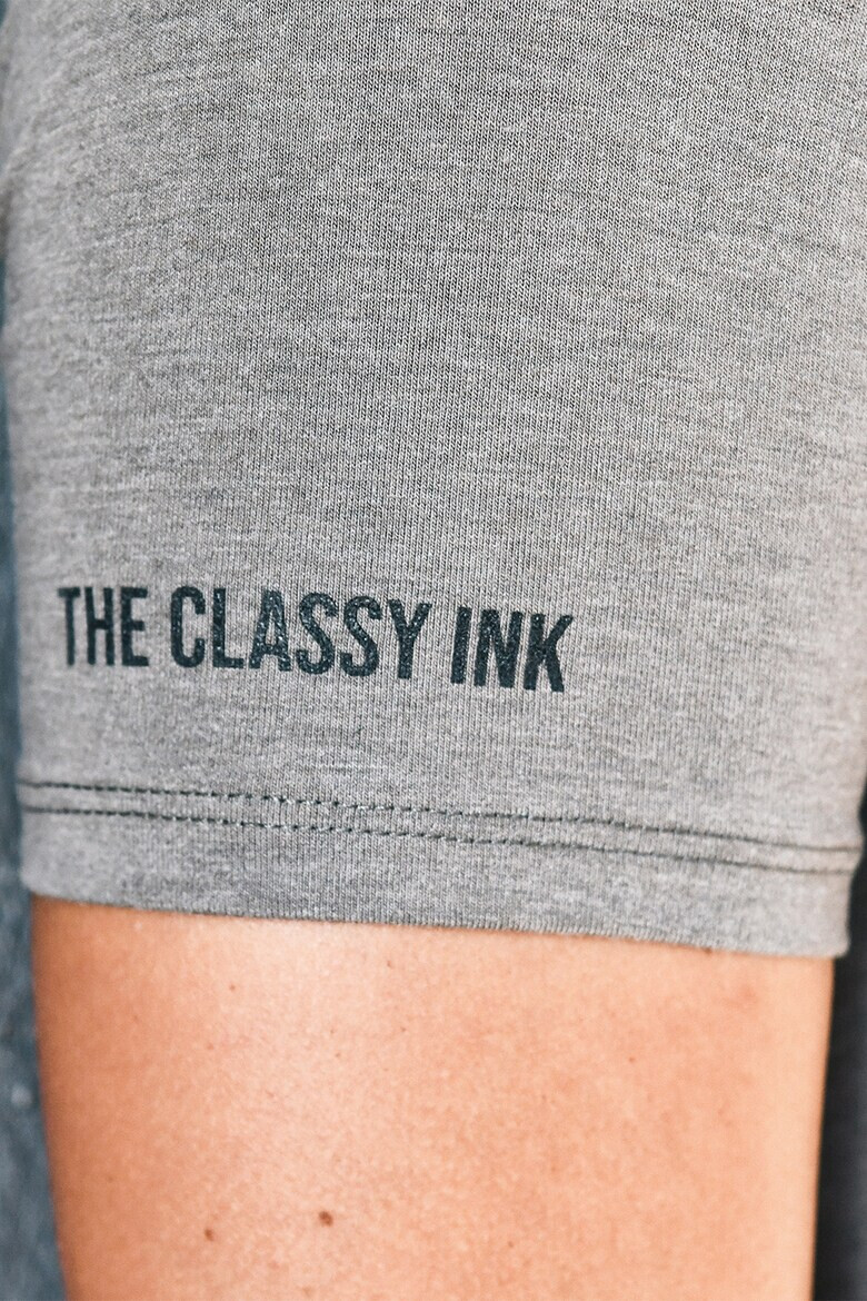 THE CLASSY INK Къса тениска с лого - Pepit.bg