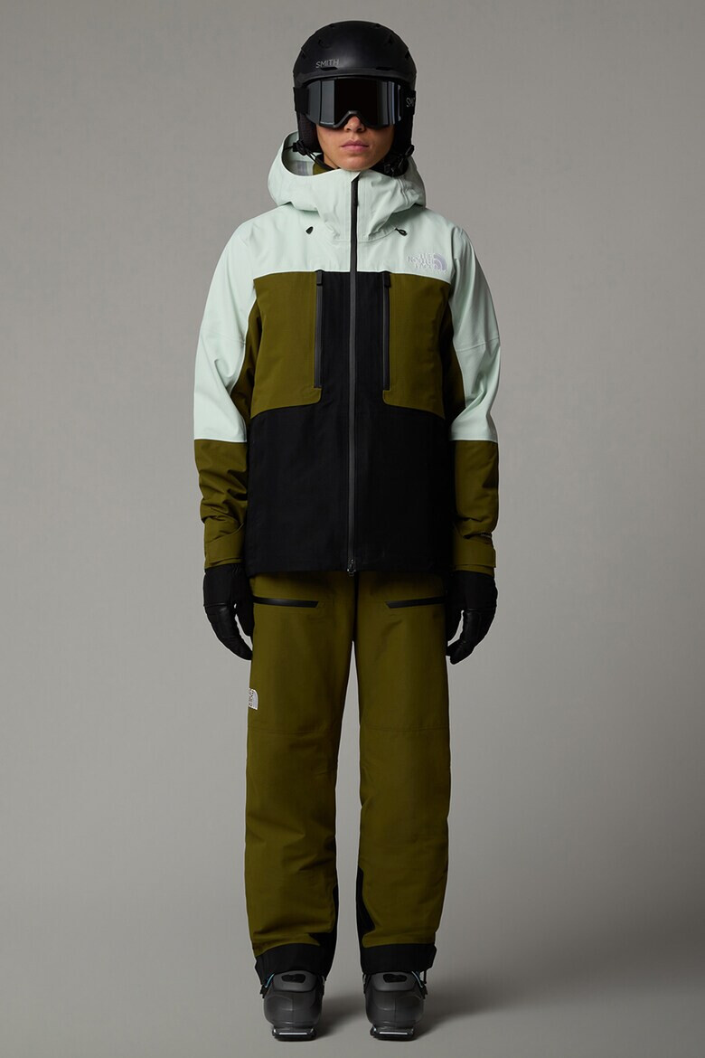 The North Face Ски яке Ceptor с качулка - Пастелносин/Черен/Маслинено зелено - Pepit.bg