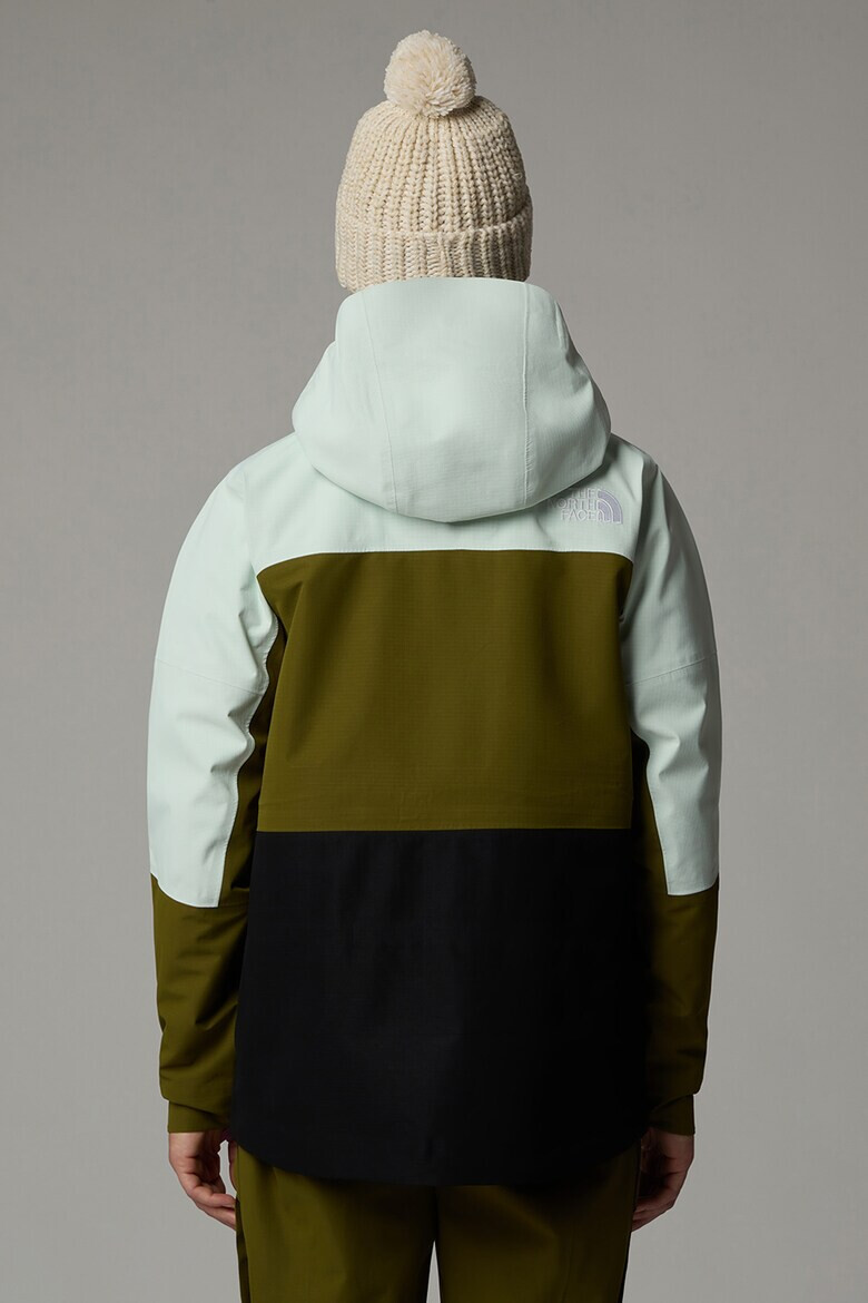 The North Face Ски яке Ceptor с качулка - Пастелносин/Черен/Маслинено зелено - Pepit.bg