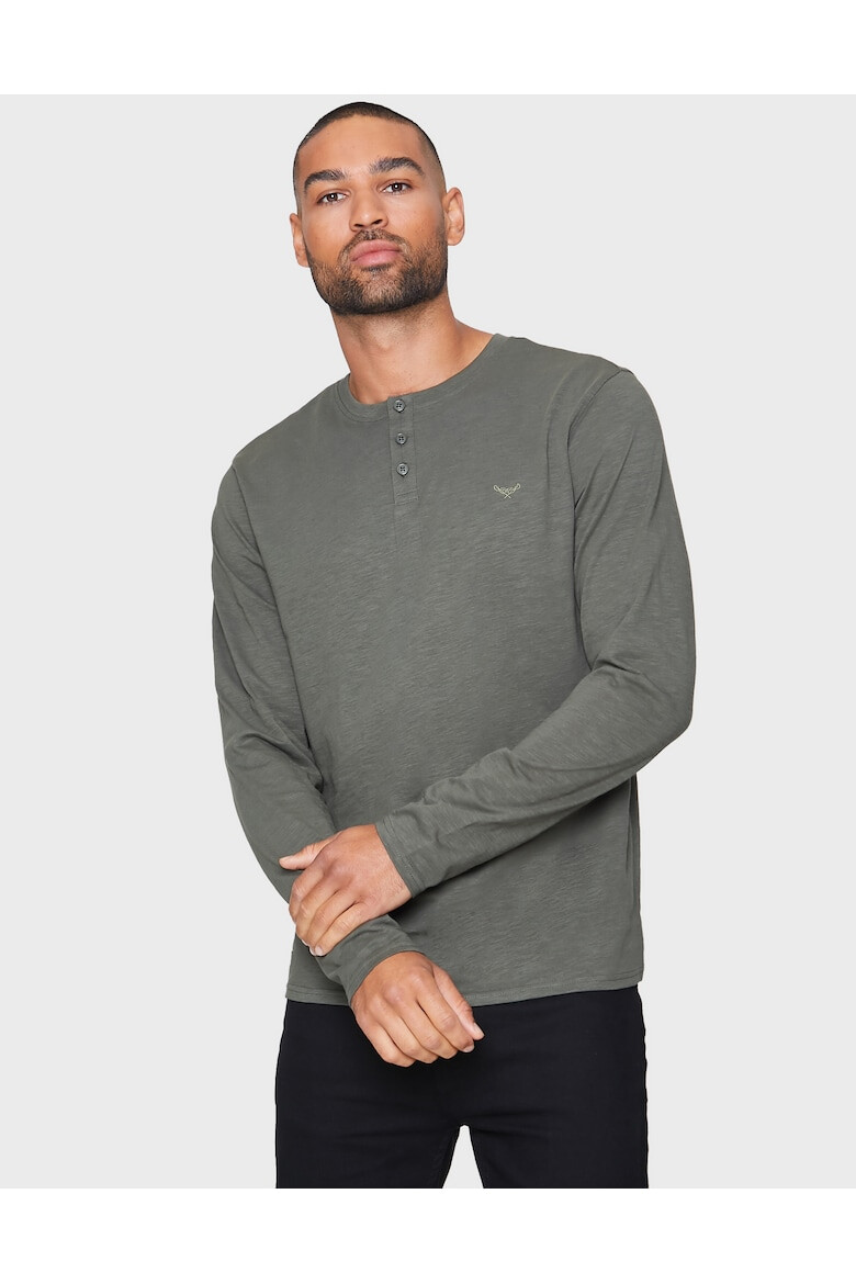 Threadbare Блуза 3407 с деколте Henley - 5 броя - Pepit.bg