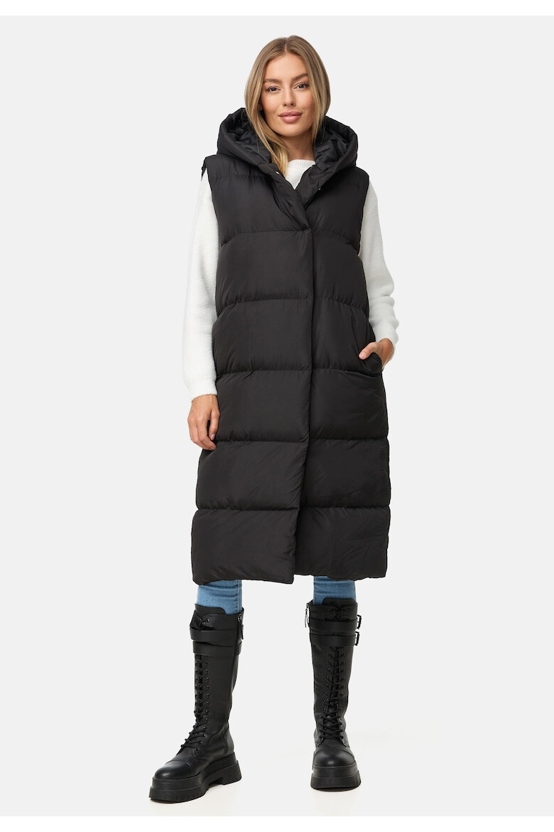 Threadbare Дълъг капитониран елек Viktoria 5117 - Pepit.bg