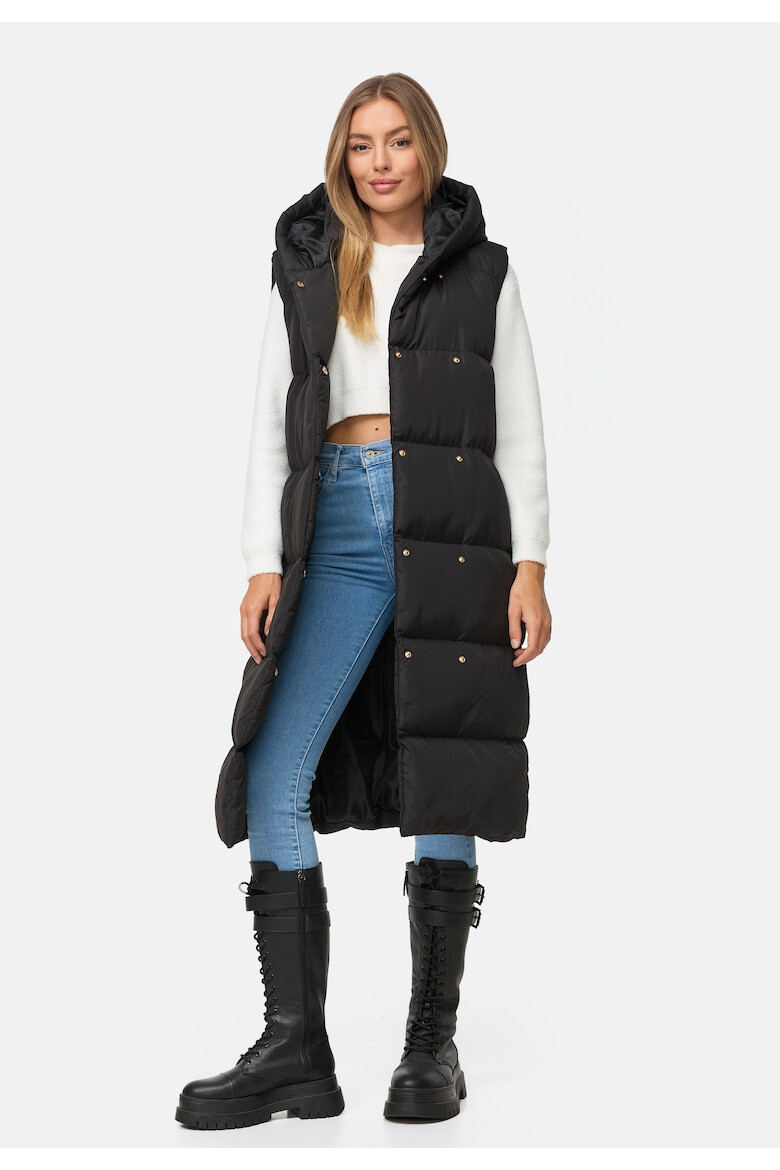 Threadbare Дълъг капитониран елек Viktoria 5117 - Pepit.bg