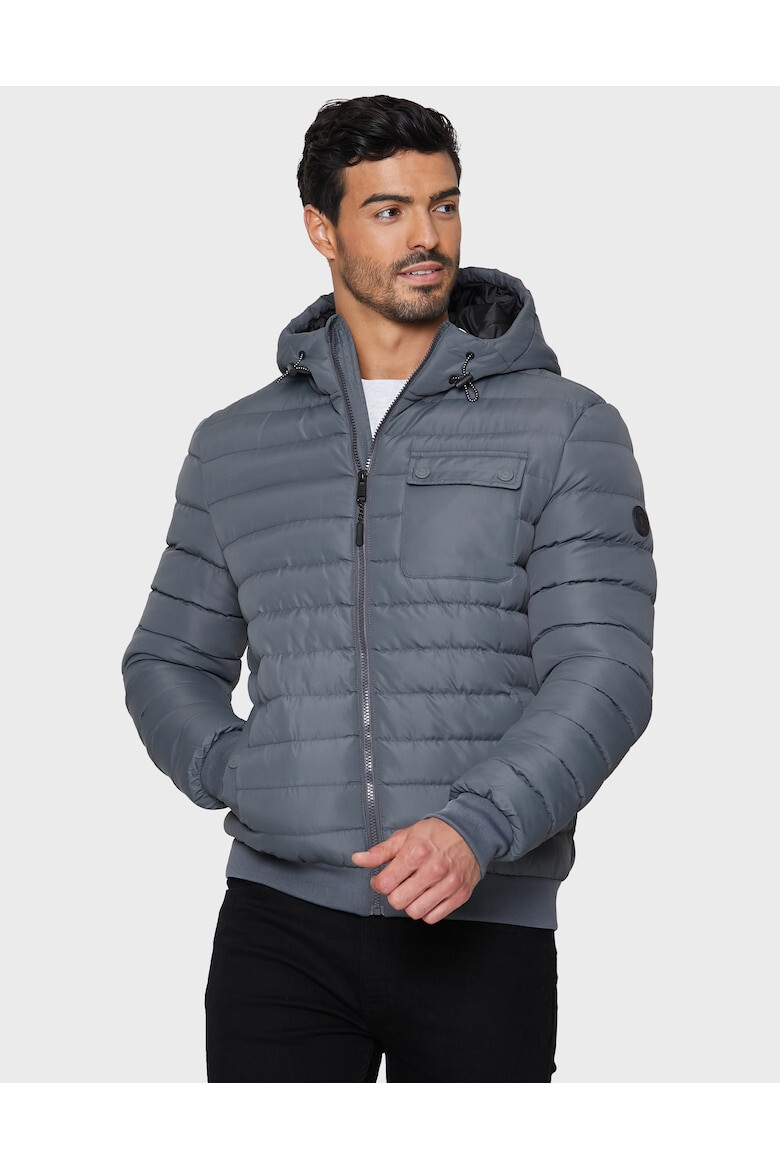Threadbare Капитонирано яке Bescot 2231 с джобове с капаче - Въглен сиво - Pepit.bg