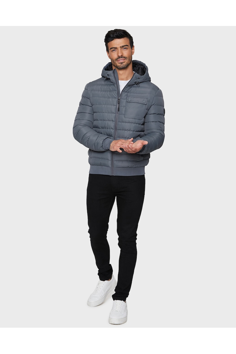 Threadbare Капитонирано яке Bescot 2231 с джобове с капаче - Въглен сиво - Pepit.bg