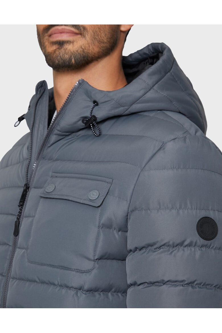Threadbare Капитонирано яке Bescot 2231 с джобове с капаче - Въглен сиво - Pepit.bg